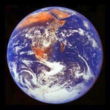 Photo der Erde von Apollo 17